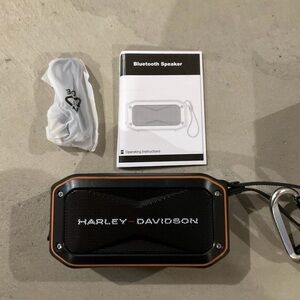 Harley-Davidson Black and Orange Portable Speaker